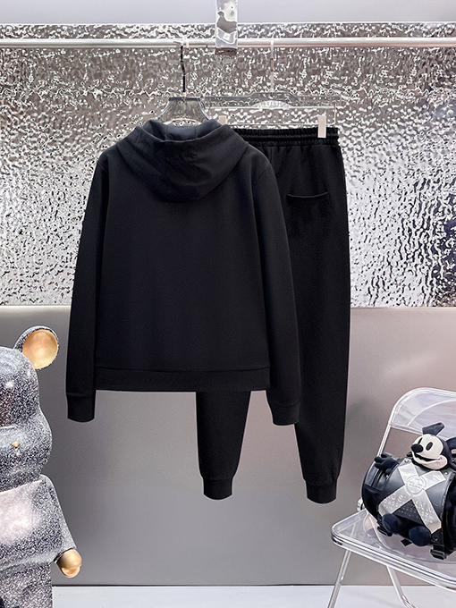 バーバリーコピー BURBERRY 人気のフード付きジップアップスウェットシャツとパンツのセット