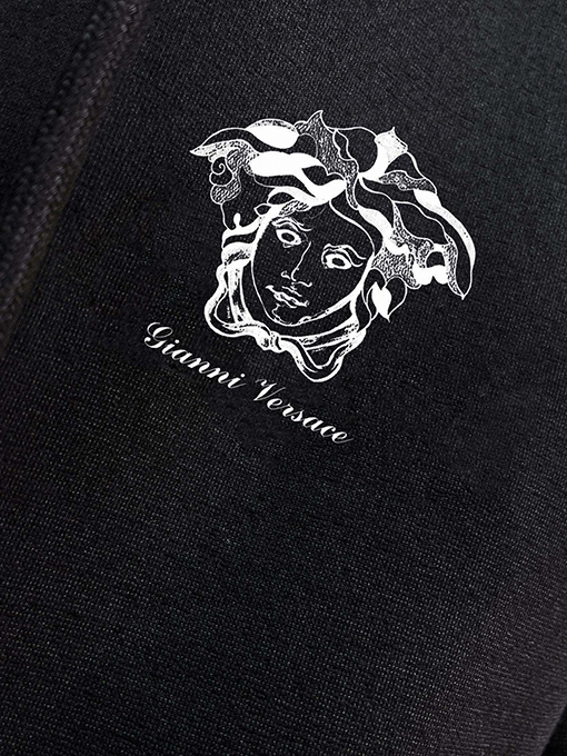 ヴェルサーチ VERSACE 新モデル人気のフード付きジップアップスウェットシャツとパンツのセット