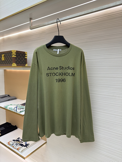 アクネストゥディオズスーパーコピー Acne Studios 1996 泥染め水洗いダメージをした長袖シャツ