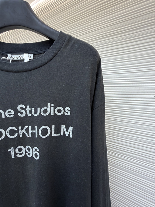 アクネストゥディオズスーパーコピー Acne Studios 1996 泥染め水洗いダメージをした長袖シャツ