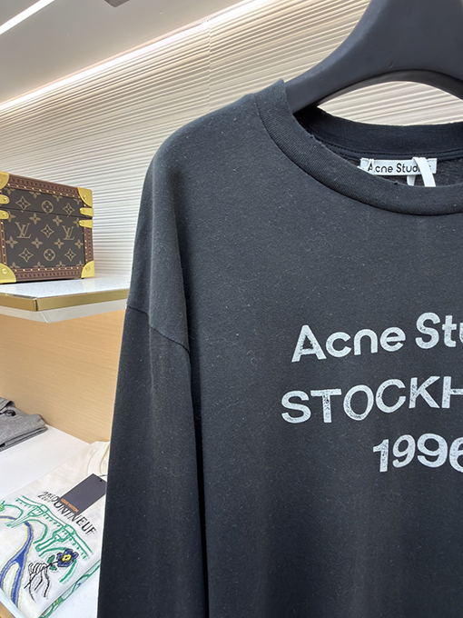 アクネストゥディオズスーパーコピー Acne Studios 1996 泥染め水洗いダメージをした長袖シャツ