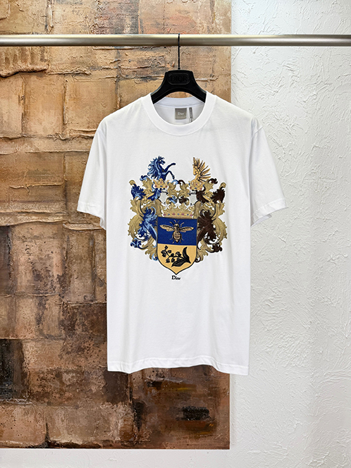 ルイヴィトン 盾型の刺繍り半袖Tシャツ