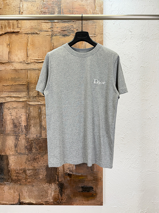 ディオールスーパーコピー Dior 刺繍ロゴ入り半袖Tシャツ