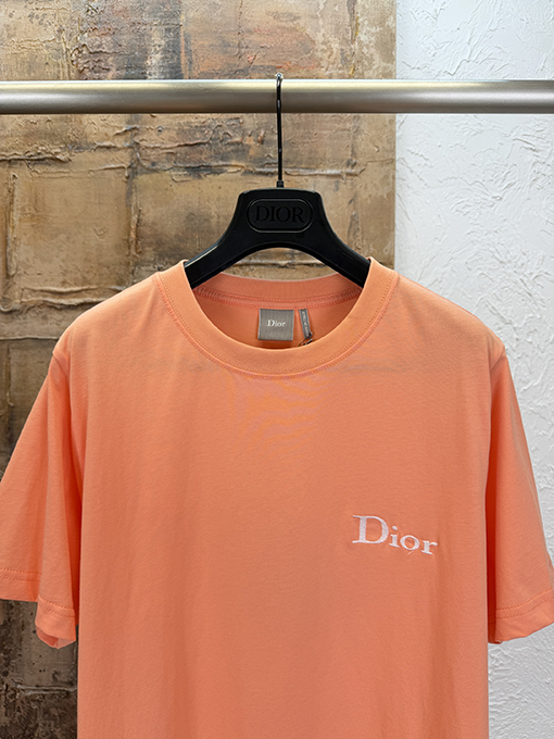 ディオールスーパーコピー Dior 刺繍ロゴ入り半袖Tシャツ