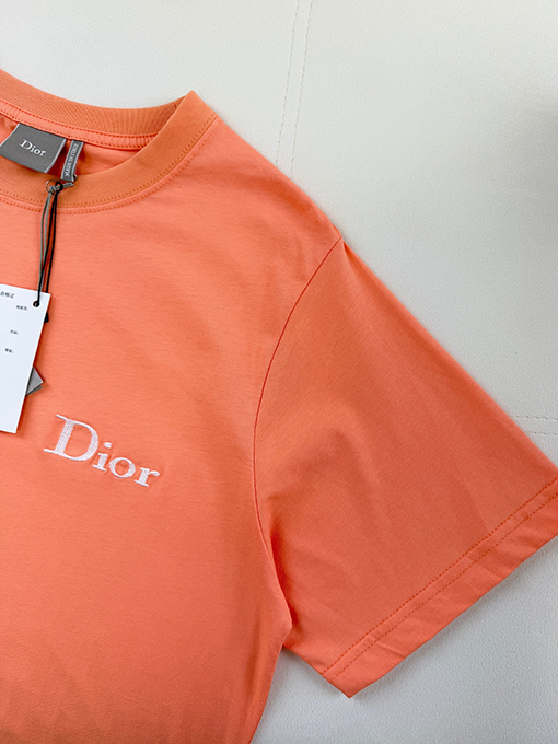 ディオールスーパーコピー Dior 刺繍ロゴ入り半袖Tシャツ
