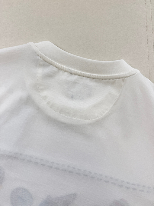 フェンディコピー アイスクリームの刺繍り半袖Tシャツ