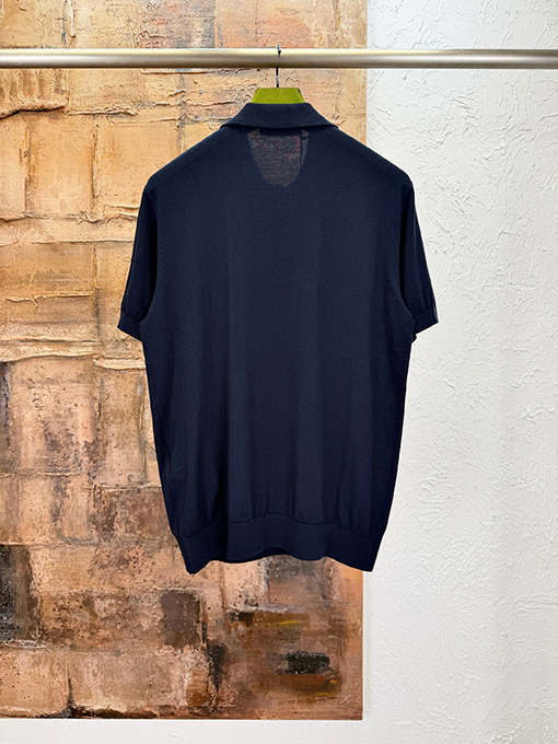 グッチ ダブルG刺繍りニット半袖ポロシャツ