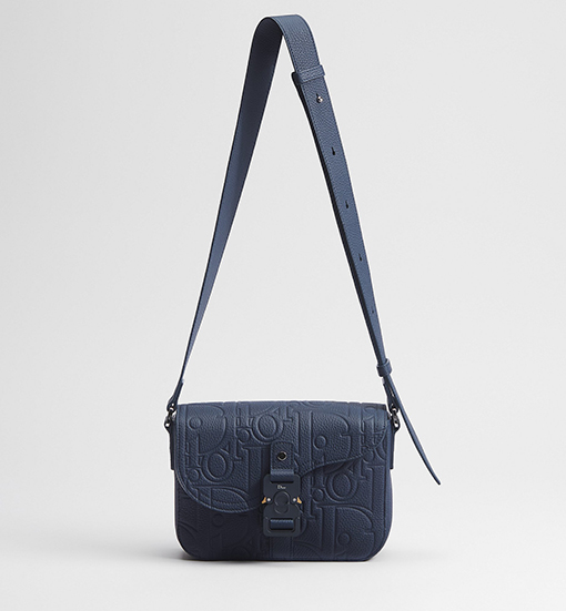 ディオール サドル型のフリップトップ式メッセンジャーバッグ