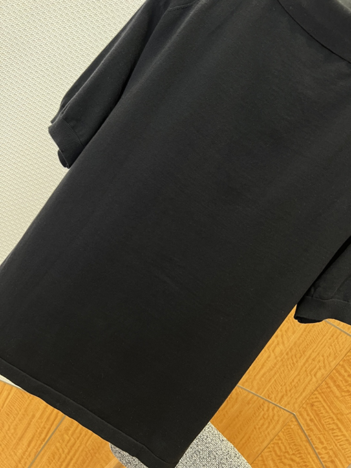 ルイヴィトン LV 文字りレザーラベル付きシンプルな半袖ポロシャツ