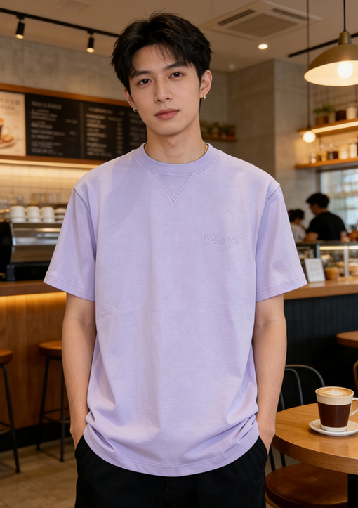 ディオールスーパーコピー Christian Dior couture 刺繍入りクルーネック半袖Tシャツ