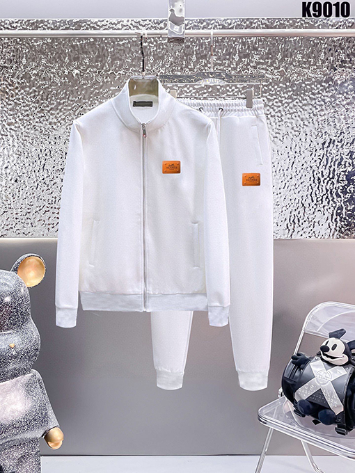 エルメス 人気のジップアップスウェットシャツとパンツのセット