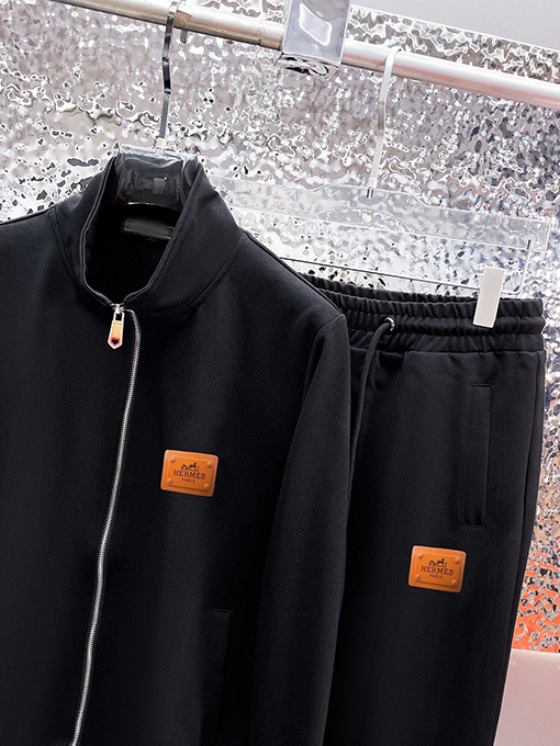 エルメス 人気のジップアップスウェットシャツとパンツのセット