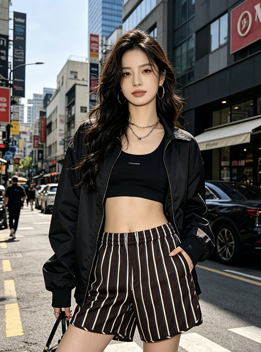 ルイヴィトンスーパーコピー ゴムウエストドローストリング付きカジュアルショーツ