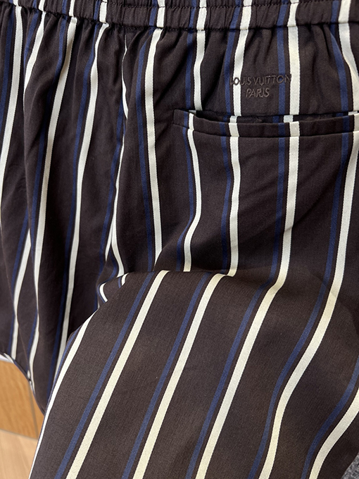 ルイヴィトンスーパーコピー ゴムウエストドローストリング付きカジュアルショーツ