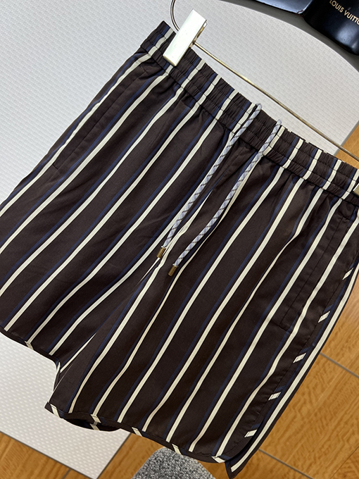 ルイヴィトンスーパーコピー ゴムウエストドローストリング付きカジュアルショーツ