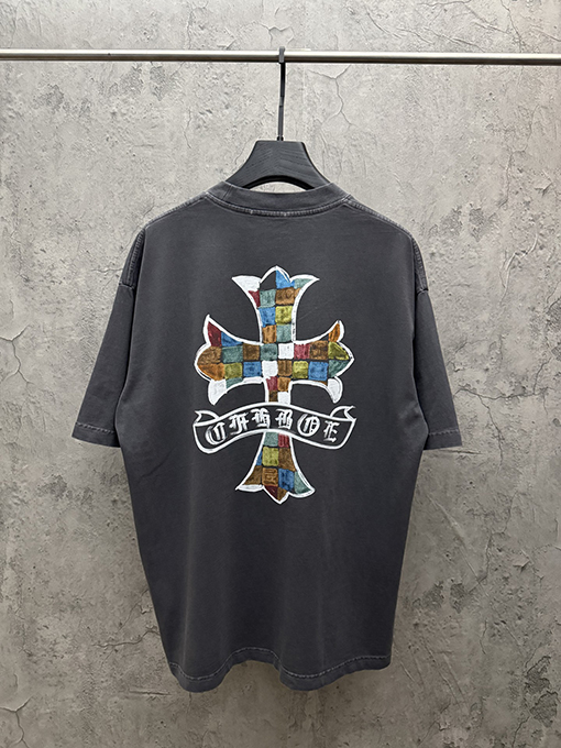 クロムハーツ アメリカンスタイルのカップル柄半袖Tシャツ