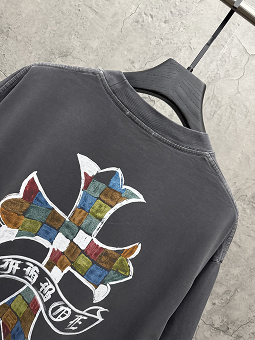 クロムハーツ アメリカンスタイルのカップル柄半袖Tシャツ