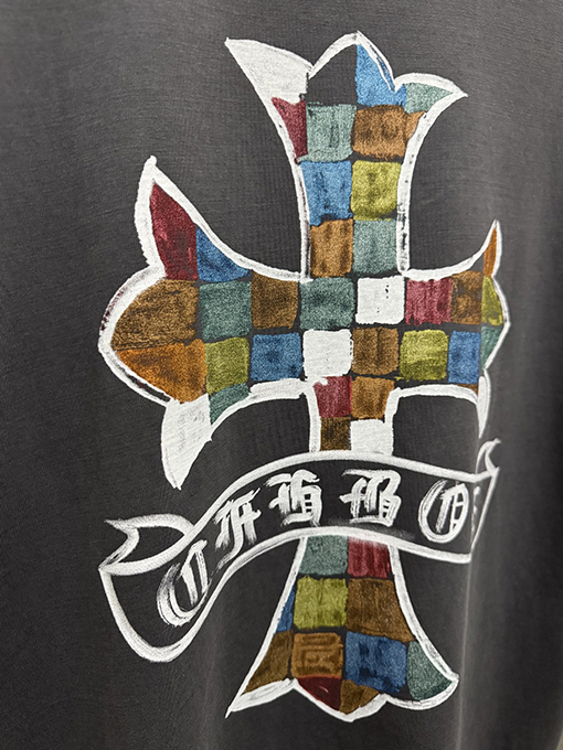 クロムハーツ アメリカンスタイルのカップル柄半袖Tシャツ