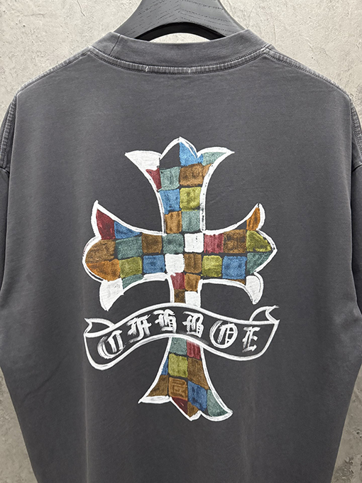 クロムハーツ アメリカンスタイルのカップル柄半袖Tシャツ