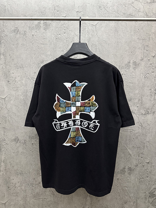 クロムハーツ アメリカンスタイルのカップル柄半袖Tシャツ