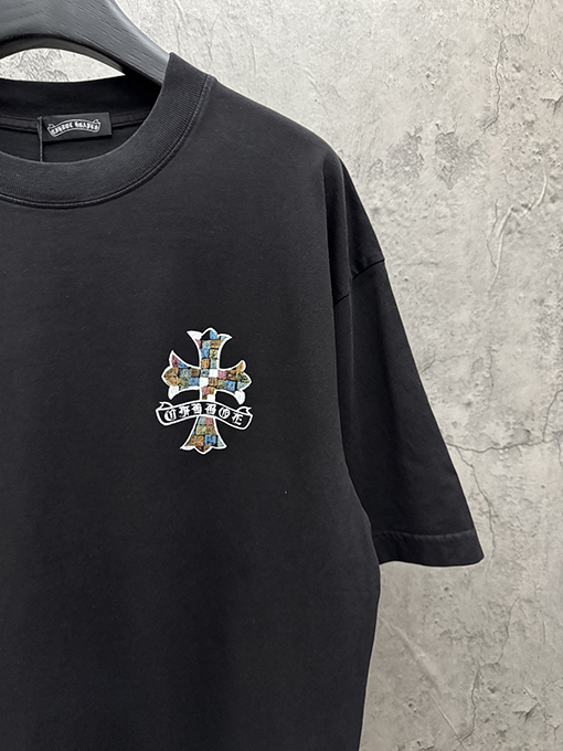 クロムハーツ アメリカンスタイルのカップル柄半袖Tシャツ