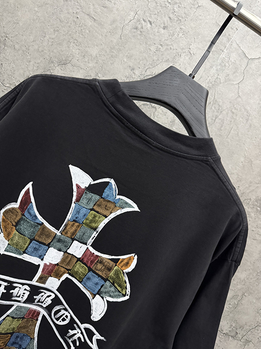 クロムハーツ アメリカンスタイルのカップル柄半袖Tシャツ