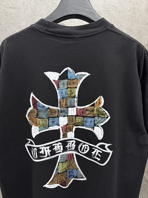 クロムハーツ アメリカンスタイルのカップル柄半袖Tシャツ