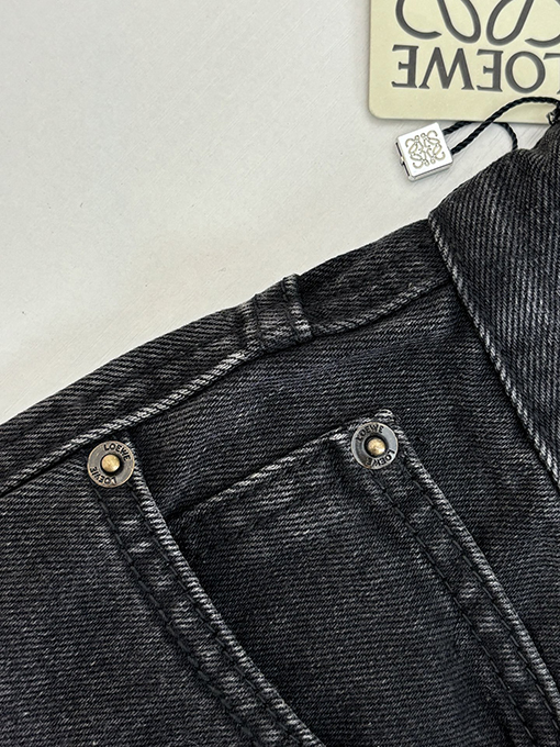 ロエベブランドスーパーコピー Anagram デニム刺繍ジーンズ