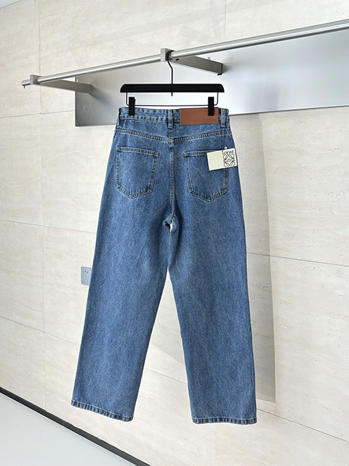 ロエベブランドスーパーコピー Anagram デニム刺繍ジーンズ