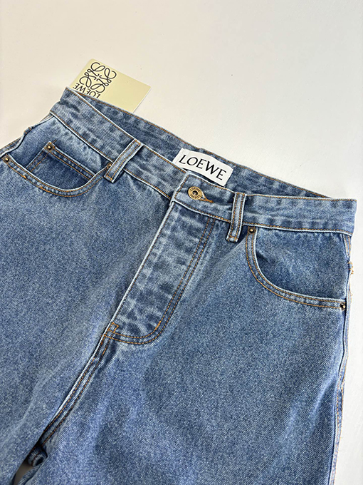 ロエベブランドスーパーコピー Anagram デニム刺繍ジーンズ
