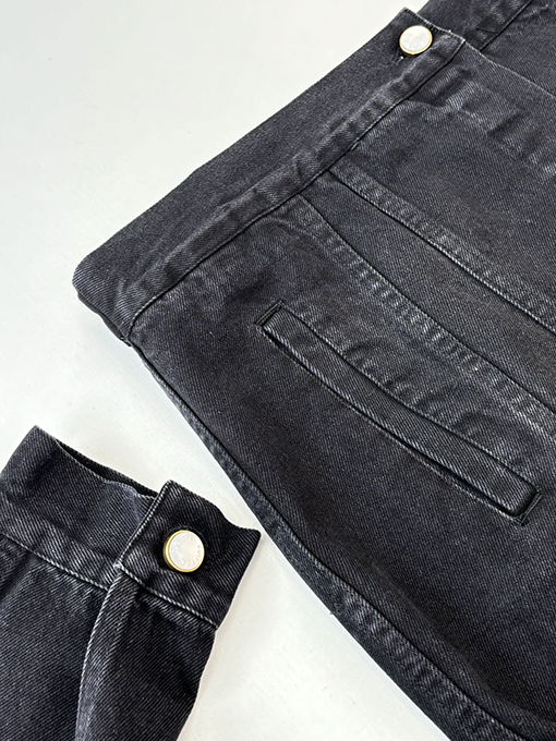 ルイヴィトン LV 折り襟付きの新作ウォッシュドデニムジャケット