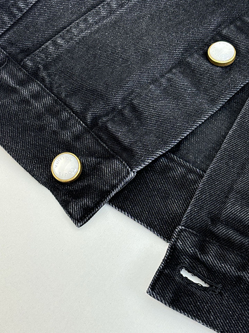 ルイヴィトン LV 折り襟付きの新作ウォッシュドデニムジャケット