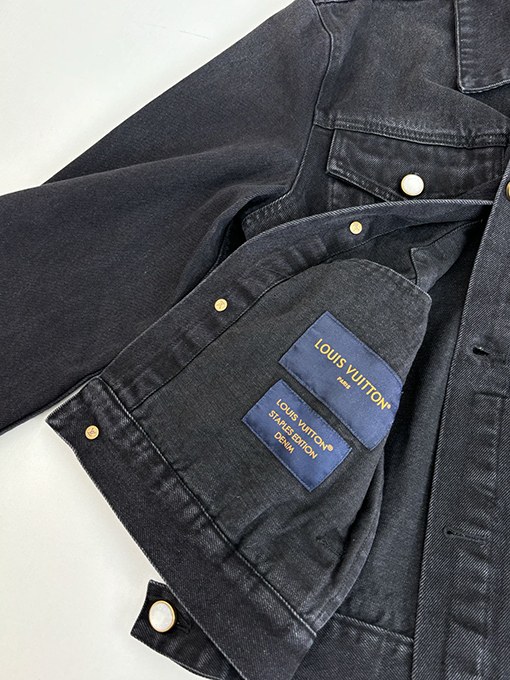 ルイヴィトン LV 折り襟付きの新作ウォッシュドデニムジャケット