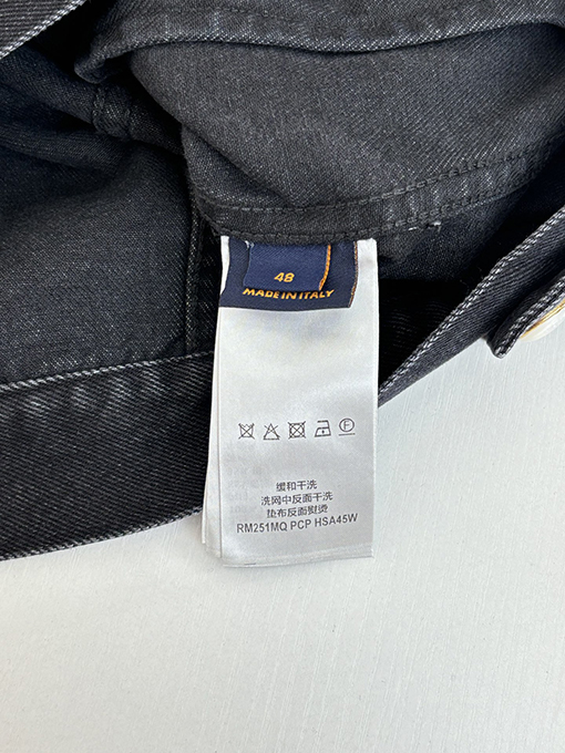 ルイヴィトン LV 折り襟付きの新作ウォッシュドデニムジャケット