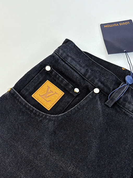 ルイヴィトンコピーLV 新作ストレートレッグウォッシュドデニムジーンズ