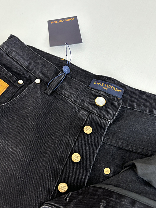ルイヴィトンコピーLV 新作ストレートレッグウォッシュドデニムジーンズ
