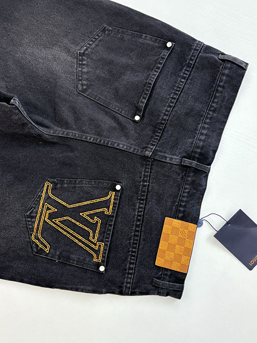 ルイヴィトンコピーLV 新作ストレートレッグウォッシュドデニムジーンズ