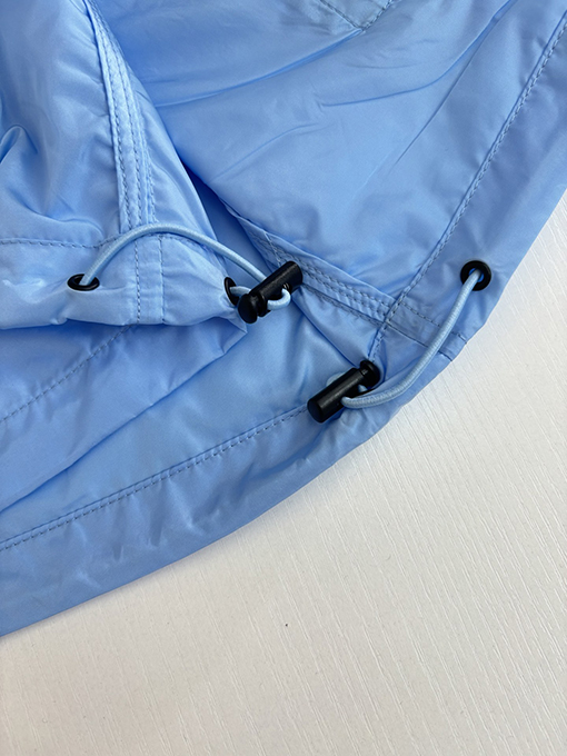 バーバリー チェック柄トリムのナイロンフード付き日焼け防止ジャケット