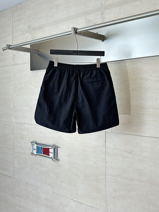 バーバリーコピー ナイロンサイドチェック柄ドローストリング付きビーチショーツ