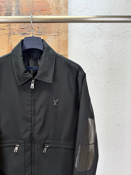 ルイヴィトン レザーパッチワークワークジャケット