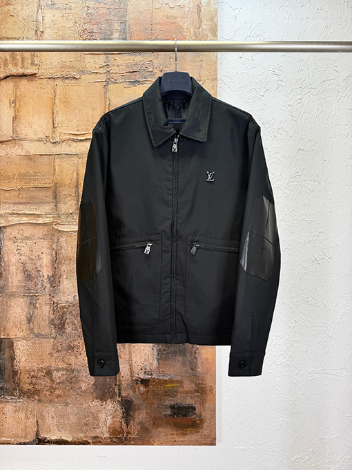 ルイヴィトン レザーパッチワークワークジャケット