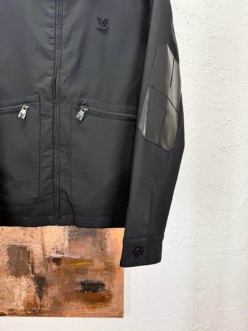 ルイヴィトン レザーパッチワークワークジャケット