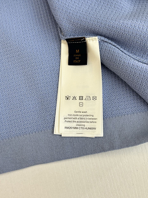 ルイヴィトンブランドコピー ワッフルプリントのカラーブロックニット半袖カーディガン