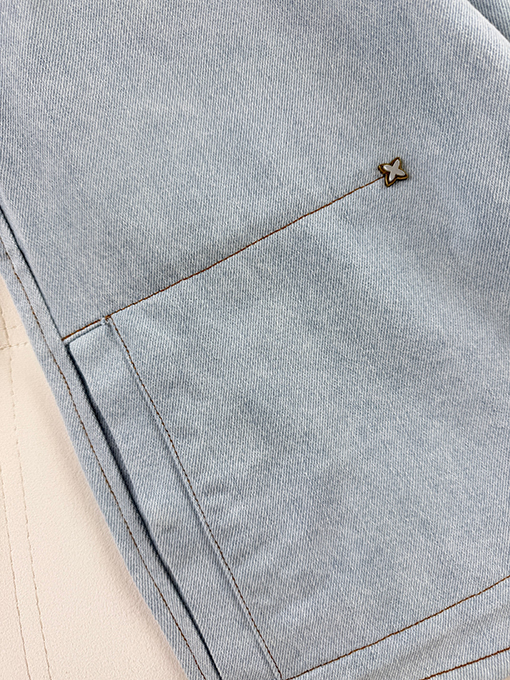 ルイヴィトン 刺繍りデニムショートパンツ