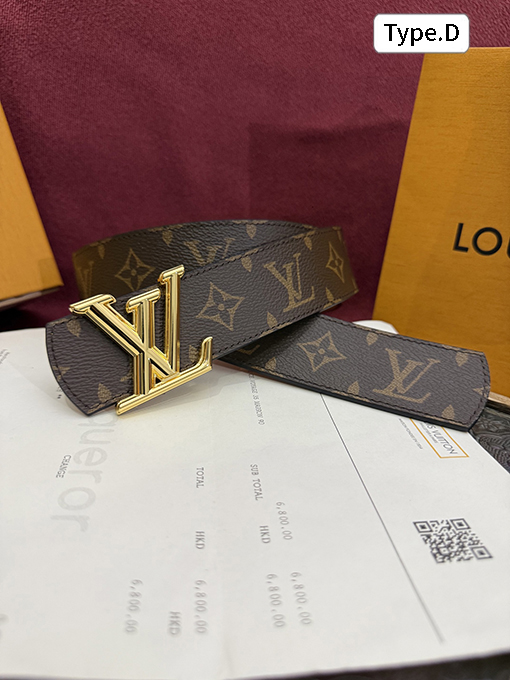 ルイヴィトン Dimension Monogram Midnight クラシックな両面ベルト