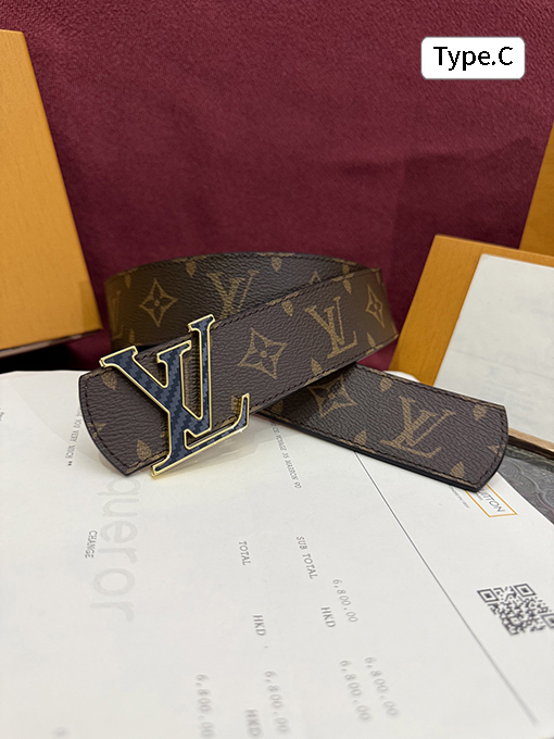 ルイヴィトン Dimension Monogram Midnight クラシックな両面ベルト