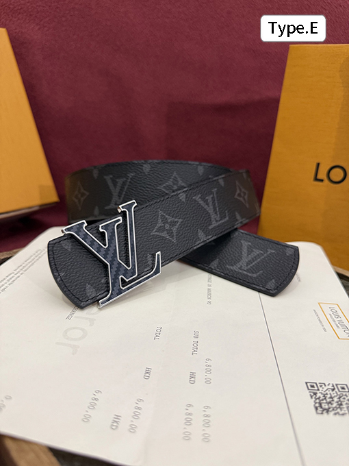 ルイヴィトン Dimension Monogram Midnight クラシックな両面ベルト