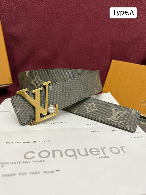 ルイヴィトンコピー Initials Monogram Surplus コーティングキャンバス製の時計ストラップとベルト