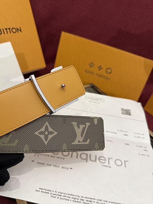 ルイヴィトンコピー Initials Monogram Surplus コーティングキャンバス製の時計ストラップとベルト