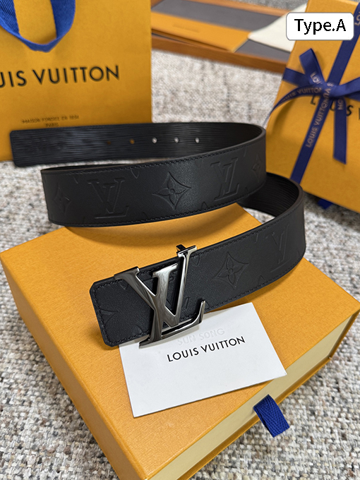 ルイヴィトン プレーンエンボスの水面波紋ベースシリーズベルト